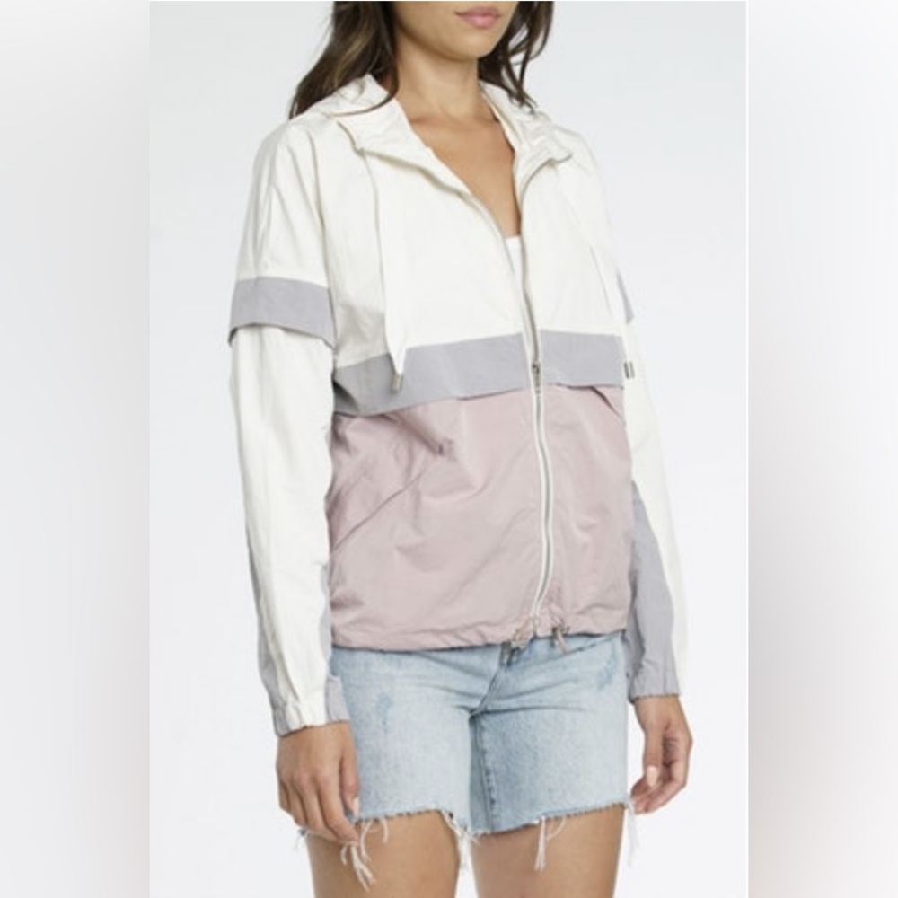 Pistola Drea Anorak Jacket Hooded Windbreaker Pink Haze Women’s Medium - Picture 10 of 11
